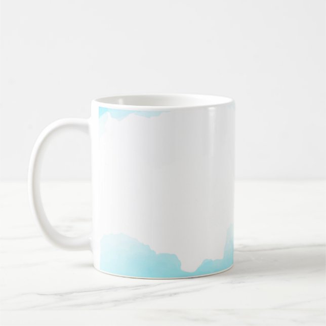 Watercolor abstract background coffee mug (Left)