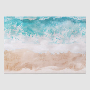 Watercolor Abstract Beach  Tissue Paper