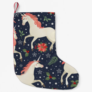 Watercolor abstract blue triangles seamless backgr small christmas stocking