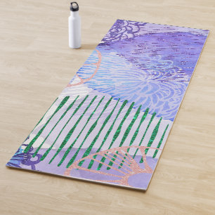 Watercolor Abstract Colourful Background Yoga Mat