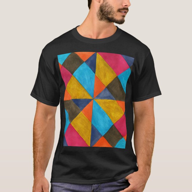 Watercolor abstract creative design. T-Shirt (Front)
