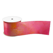 Watercolor Abstract Ink Art Pink Orange Wrapping P