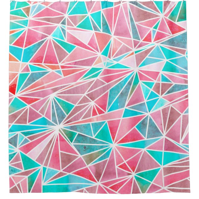 Watercolor abstract mosaic pattern (Front)