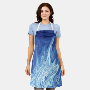 Watercolor abstract pattern apron