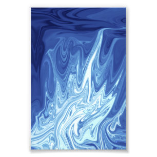 Watercolor abstract pattern photo print