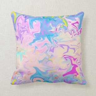 Watercolor Abstract Pattern Pillow