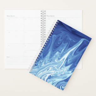 Watercolor abstract pattern planner