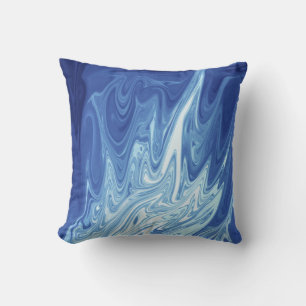 Watercolor abstract pattern throw pillow