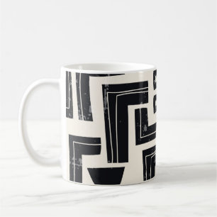 Watercolor abstract shapes coffee mug