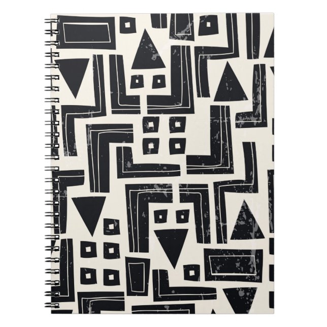 Watercolor abstract shapes notebook (Front)