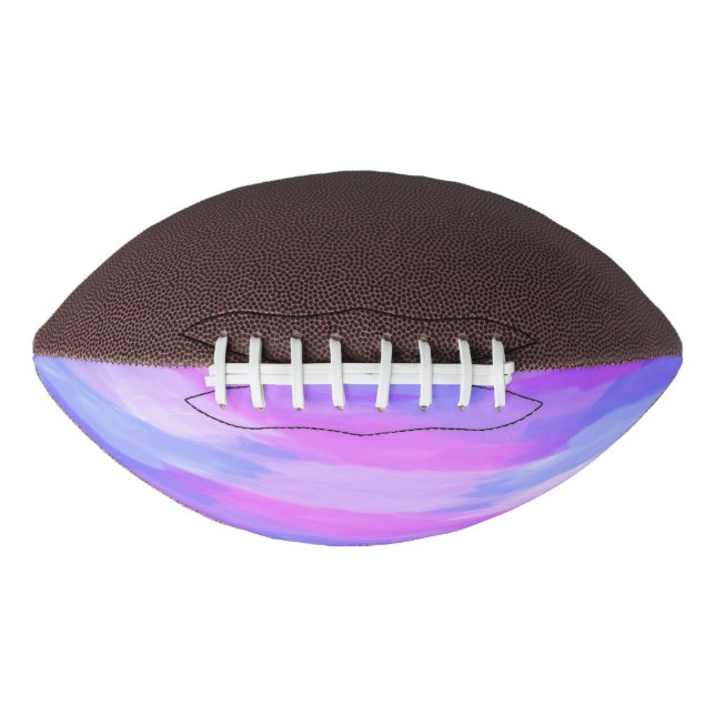 Watercolor Abstract Texture in Pastel Colours Football (Front)