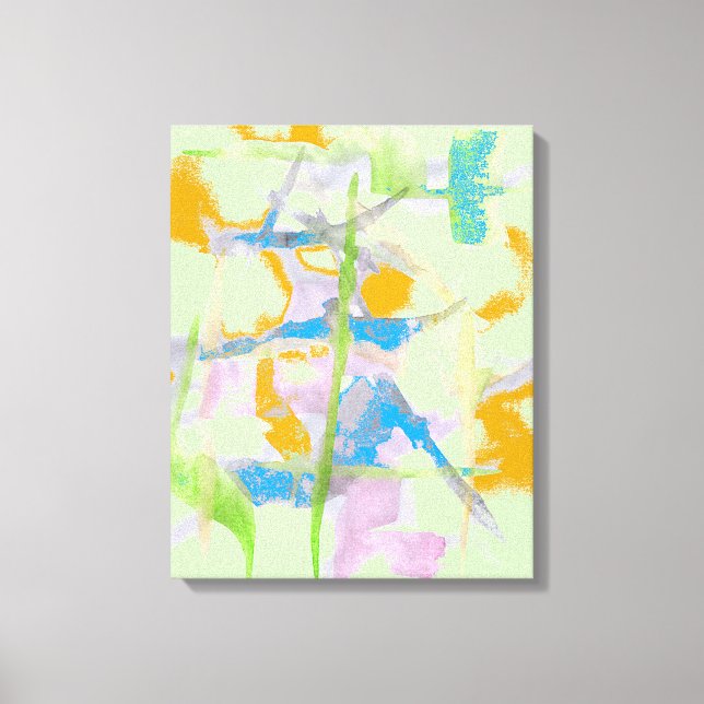 Watercolor Abstraction Canvas Print (Front)