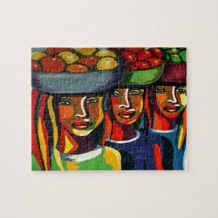 Watercolor African Art Puzzle