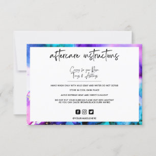Watercolor Aftercare Instructions 2