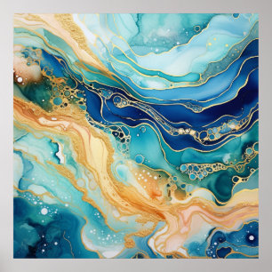 Watercolor Agate Poster