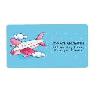 Watercolor Airplane Travel