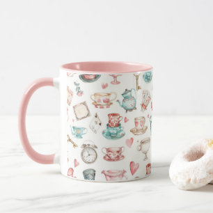 Watercolor Alice Pattern Mug