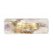 watercolor and faux gold foil business card
