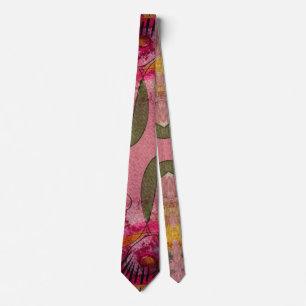 Watercolor And Ink Abstract Beautiful Painting Tie