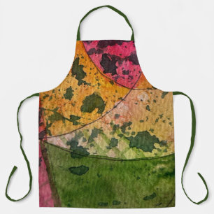 Watercolor And Ink Abstract Expressionism Art Apron