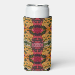 Watercolor And Ink Abstract Expressionism Art Seltzer Can Cooler