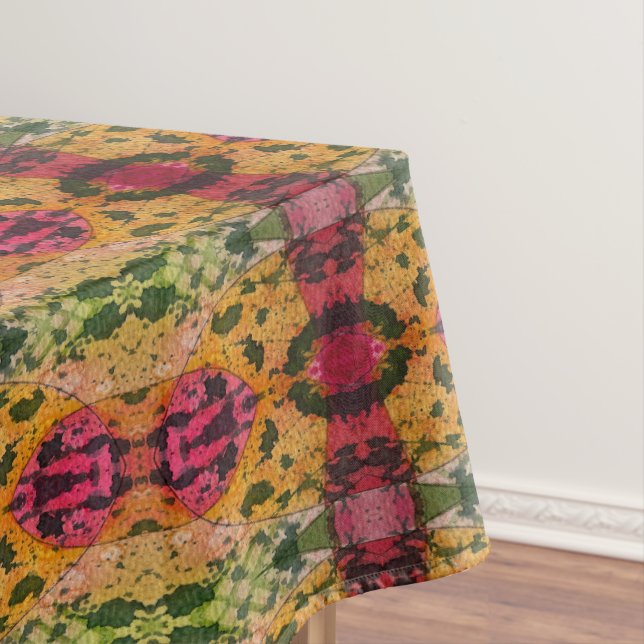 Watercolor And Ink Abstract Expressionism Art Tablecloth (In Situ)