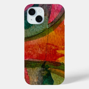 Watercolor And Ink Abstract Expressionistic Art iPhone 15 Case