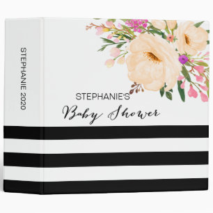 Watercolor Anemone Blooms Photo Album Binder