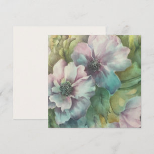 Watercolor Anemones Floral Postcard