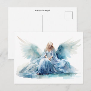 Watercolor Angel  Postcard