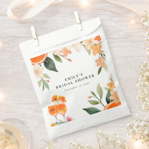 Watercolor Aperol Spritz Bridal Shower Favour Bag