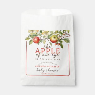Watercolor Apple of Our Eye Fall Baby Shower Favour Bag