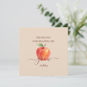 Watercolor Apple Teacher – Thank You Cards