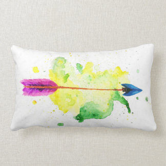 Watercolor Arrow Pillow