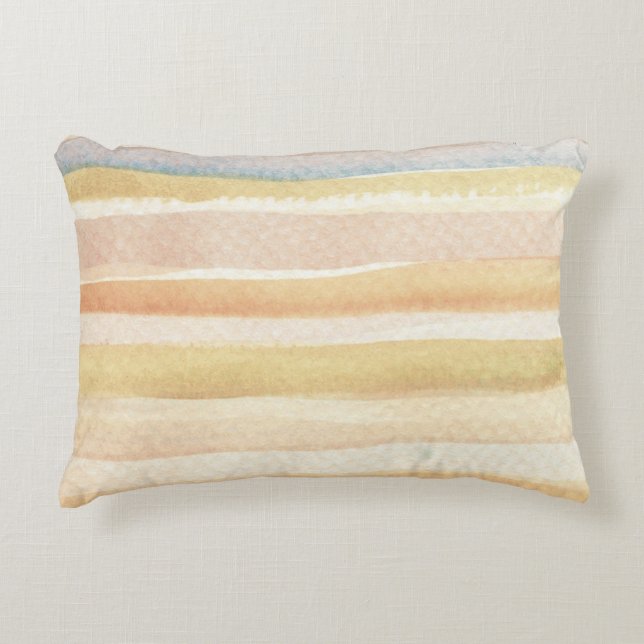 Watercolor art background, texture decorative pillow (Front)