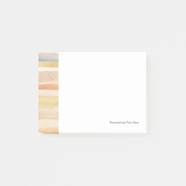 Watercolor art background, texture post-it notes (Front)