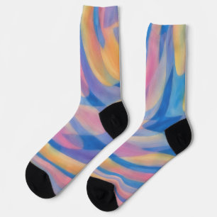 Watercolor Art Crazy Socks