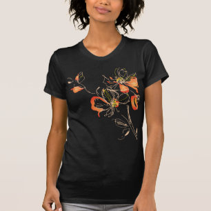 Watercolor Art Deco Flower T-Shirt