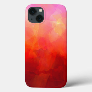 Watercolor Art in Reds, Orange and Yellow iPhone 13 Case