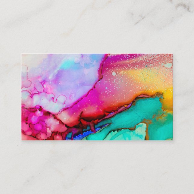 Watercolor Art Painting Business Card (Front)