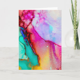 Watercolor Art Painting Greeting Card