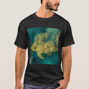 Watercolor art printing of tropical fish in rich b T-Shirt