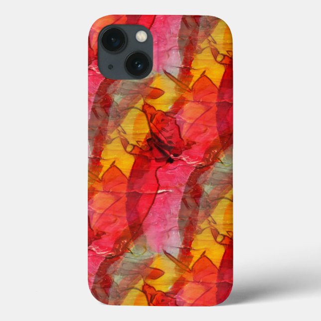 Watercolor art red yellow Case-Mate iPhone case (Back)