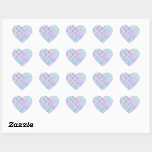 Watercolor Art Soft Colours Golden Unicorn Fantasy Heart Sticker