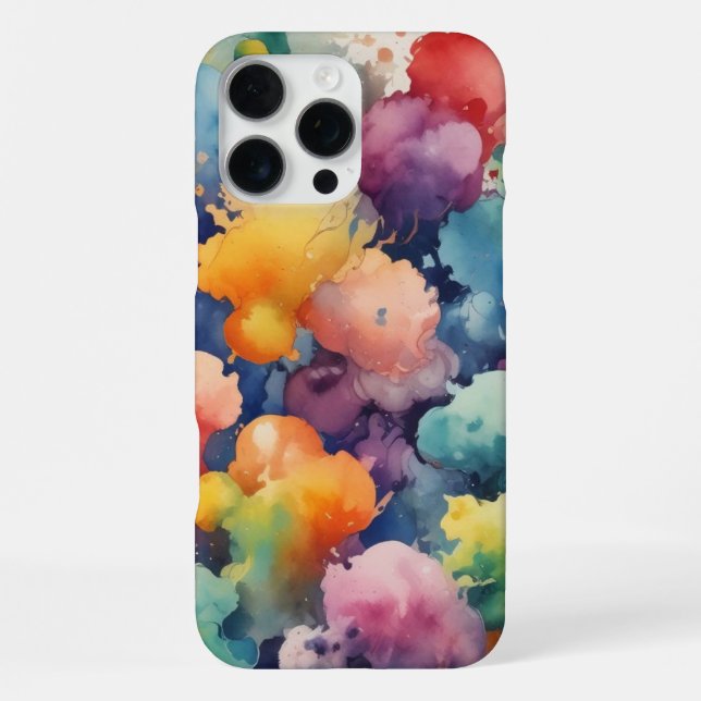 Watercolor Art – Unique, Elegant, and Protective iPhone Case (Back)