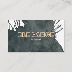 Watercolor Artistic Expressive Business Card