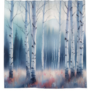 Watercolor Aspen Forest
