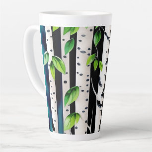 Watercolor Aspen Trees  Latte Mug