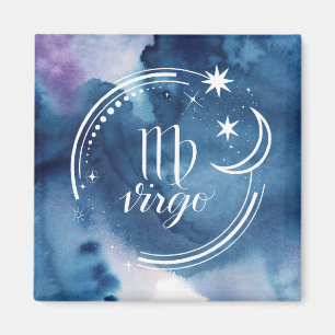 Watercolor Astrology - Virgo Magnet