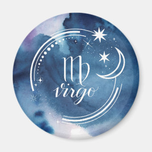 Watercolor Astrology - Virgo Magnet